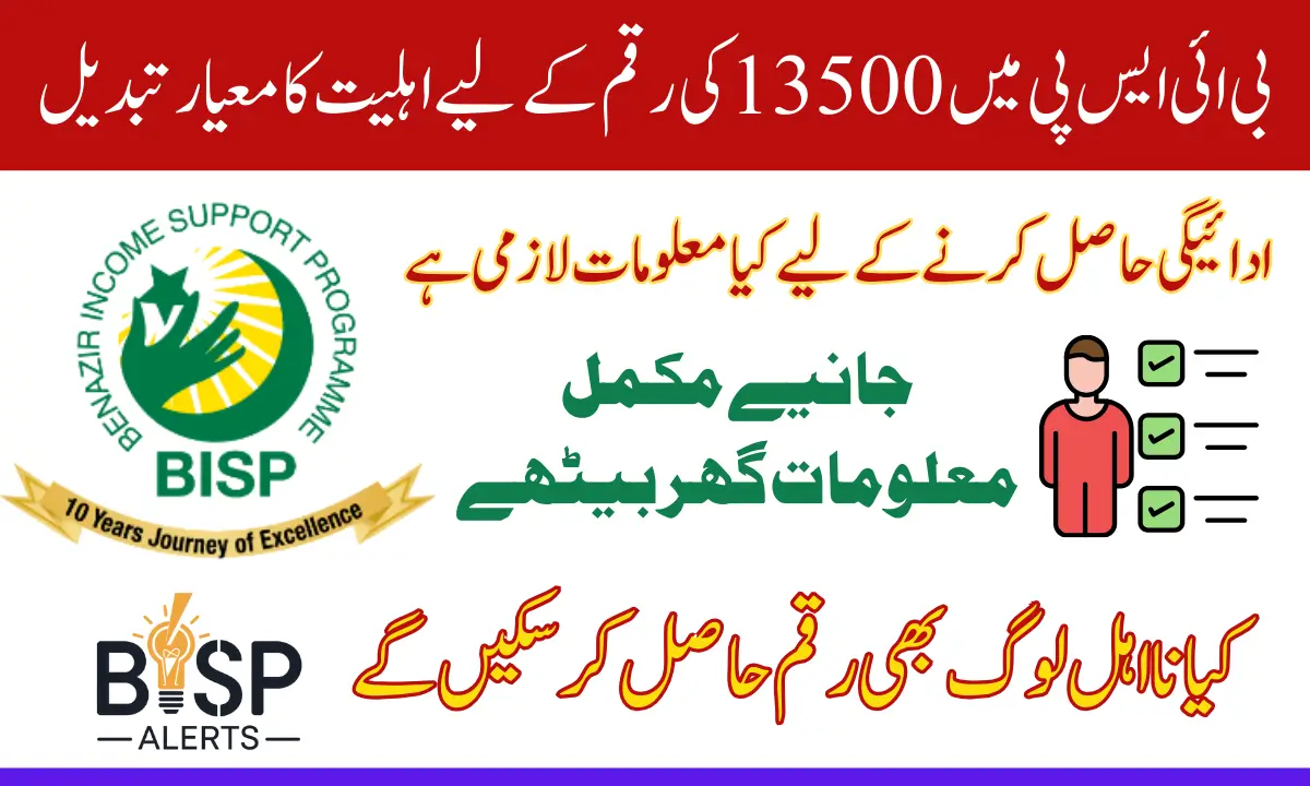 BISP January 2025 Payment 13500 Eligibility Criteria for New Beneficiaries Latest Update