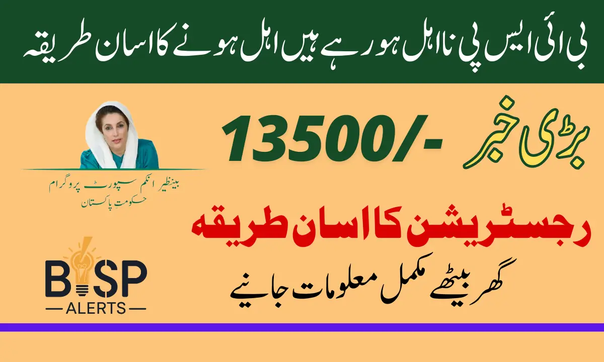 Benazir Kafaalat Stipend Reapply Ineligibility For 13500 In Januray 2025