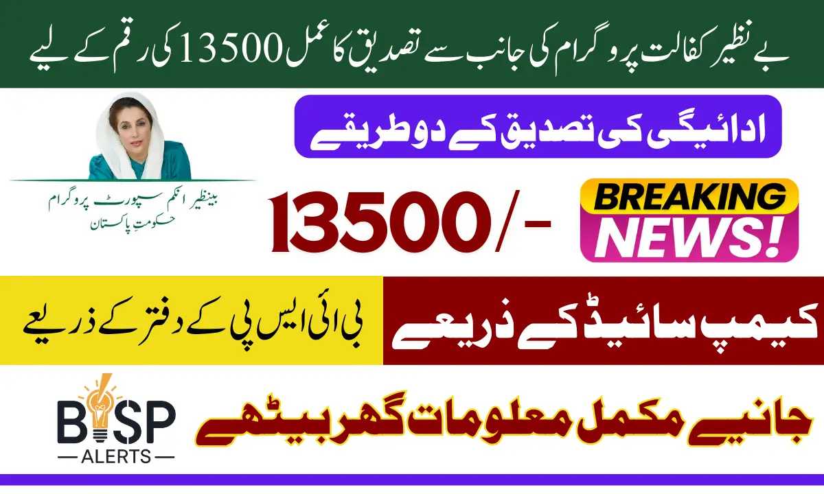 Benazir Kafalaat 13500 Payment Revalidation Process In 2025 New Update From Tehsil Office