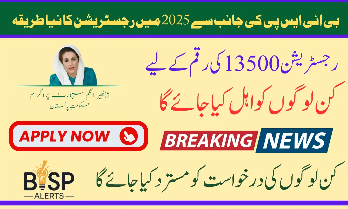 BISP Registration 2025 Details How To Apply For 13500 Complete Guide