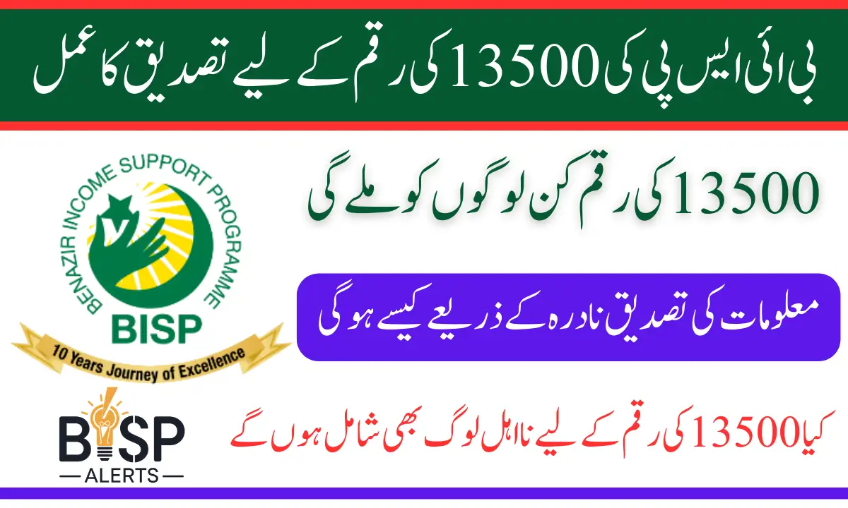 BISP Stipend February 2025 Document Verification Start For Phase Wise 13500